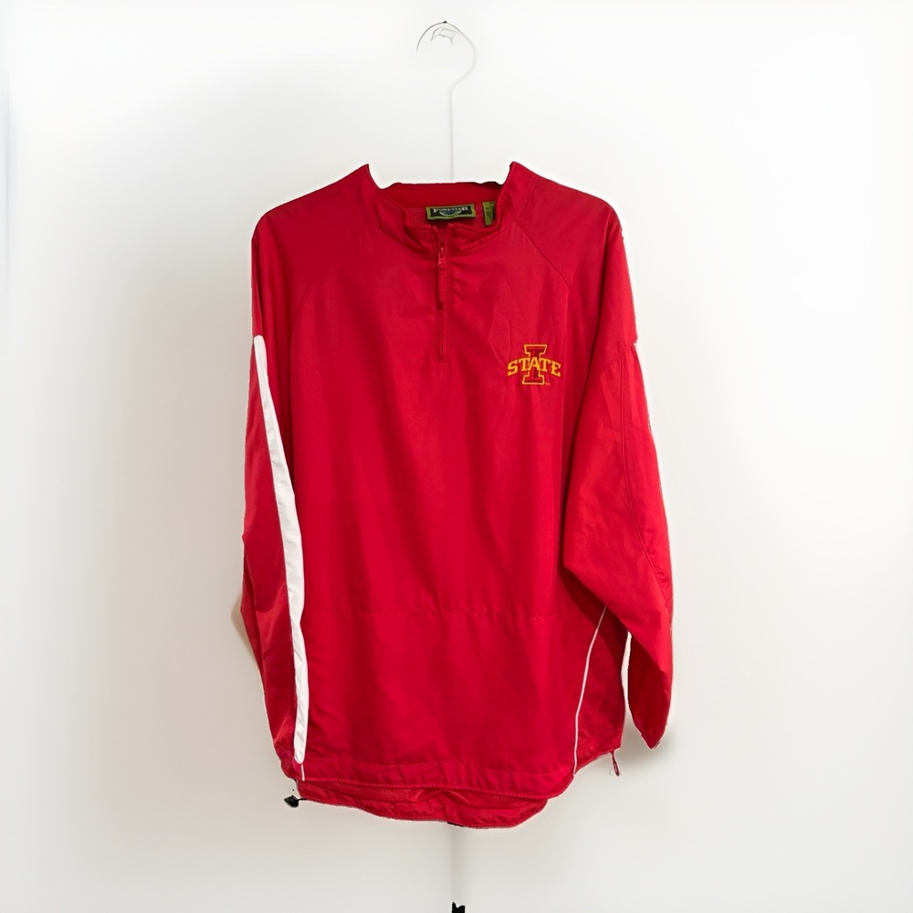 Forester Iowa State Cyclones Men's XXL Red Quarter Zip Windbreaker Pullover F191